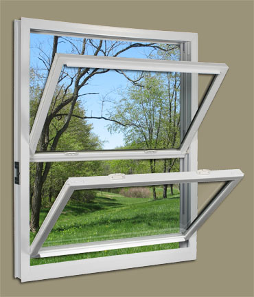 double hung window size